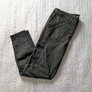 Mossimo Olive Cargo Mid Rise Jegging